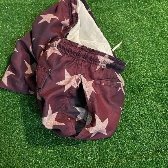 Trunks Surf & Swim Men's Drawstring Easy Care Quick Dry Stars Swim Short Size M - Picture 11 of 11